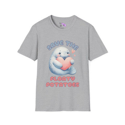Save The Floaty Potatoes (Manatee) Adult T-shirt