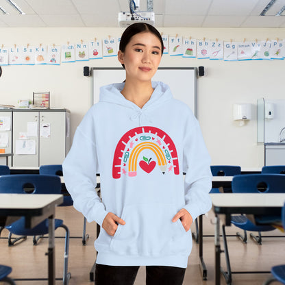 Rainbow Teacher Heavy Blend™ Hooded Sweatshirt