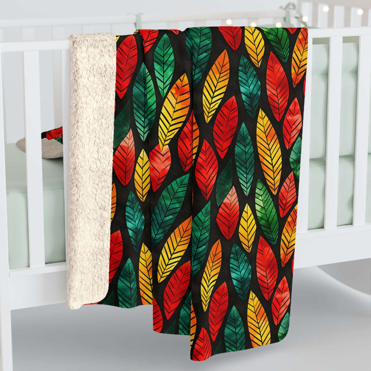 Festival Fire Sherpa Fleece Blanket