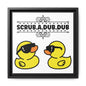 Scrub A Dub Dub w/Rubber Ducks Canvas Bathroom Art