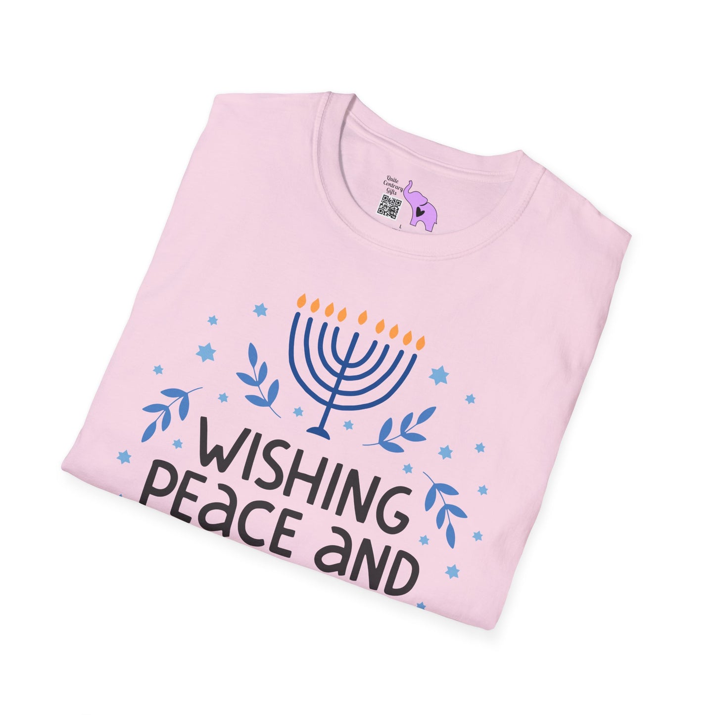 Hanukkah Wishing Peace & Light T-shirt