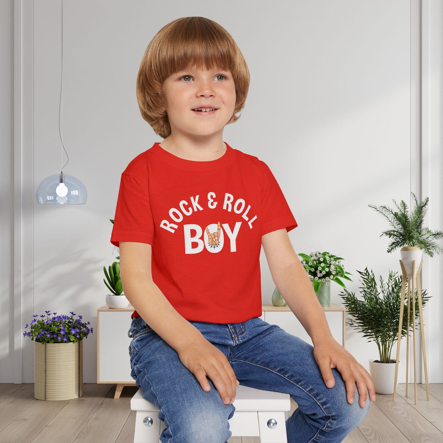 Rock & Roll Boy Heavy Cotton™ Toddler T-shirt