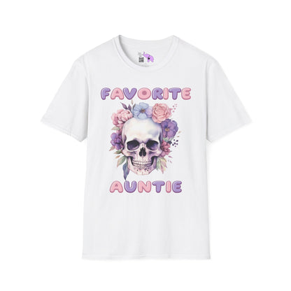 Favorite Auntie Skull Purple/Pink T-shirt