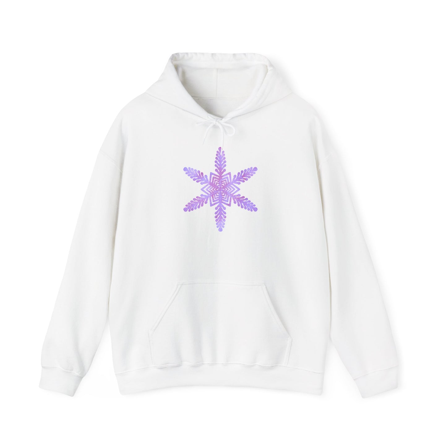 Large Snowflake 2 Adult Heavy Blend™ Hooded Sweatshirt