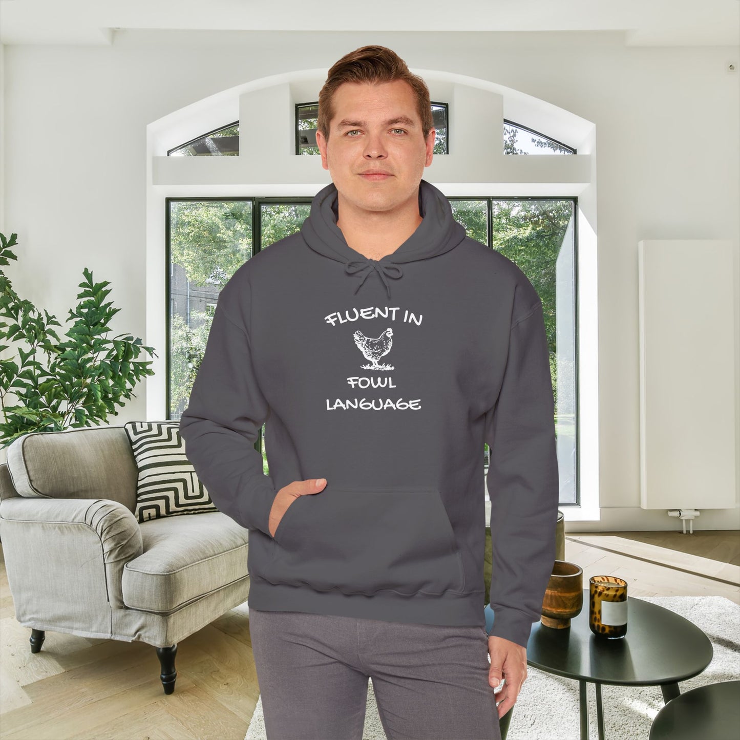 Fluent in Fowl Language Heavy Blend™ Hooded Sweatshirt
