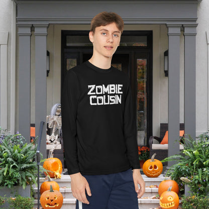 ""Zombie Cousin Youth Long Sleeve Tee
