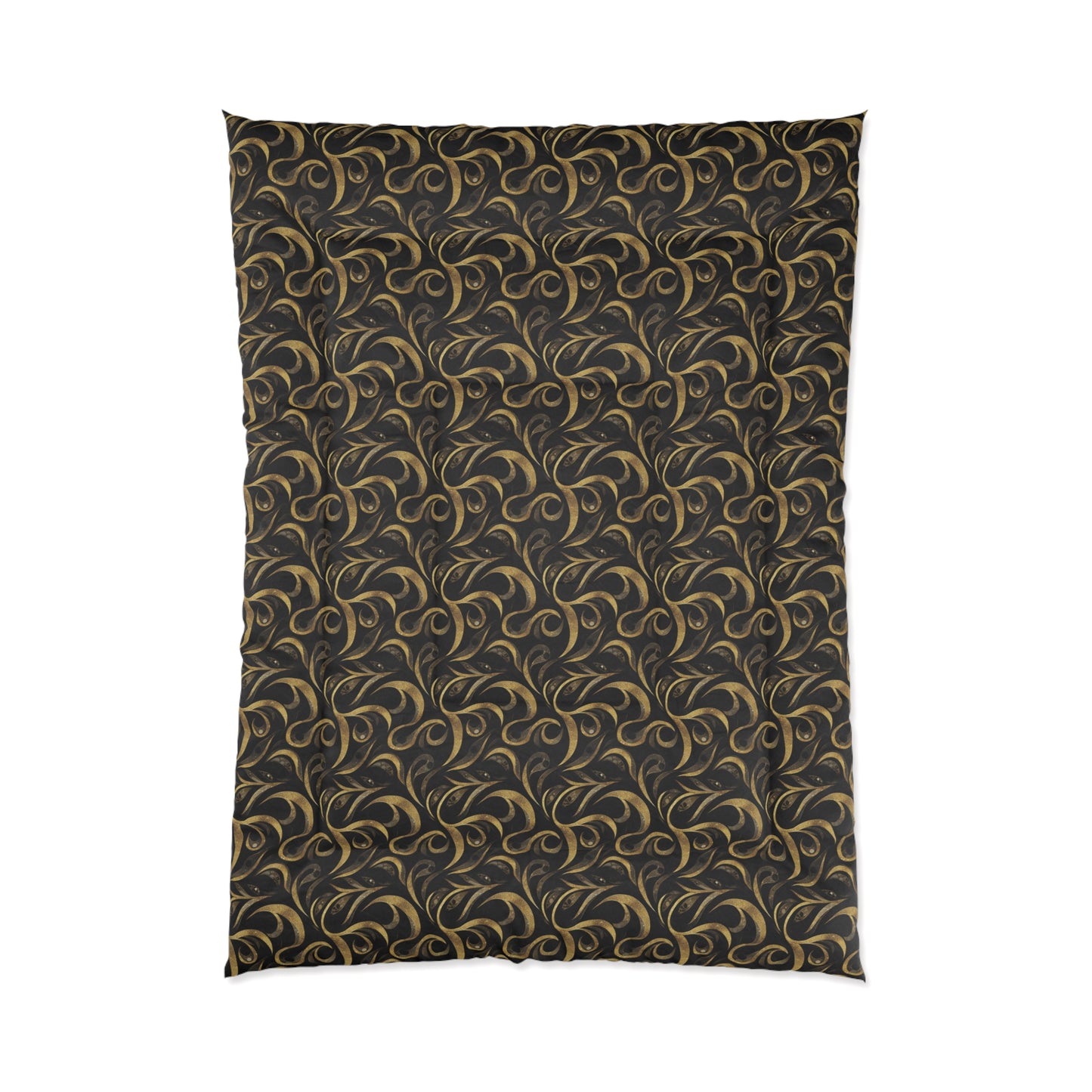 Golden Noir Swirl Basic Bedding Set