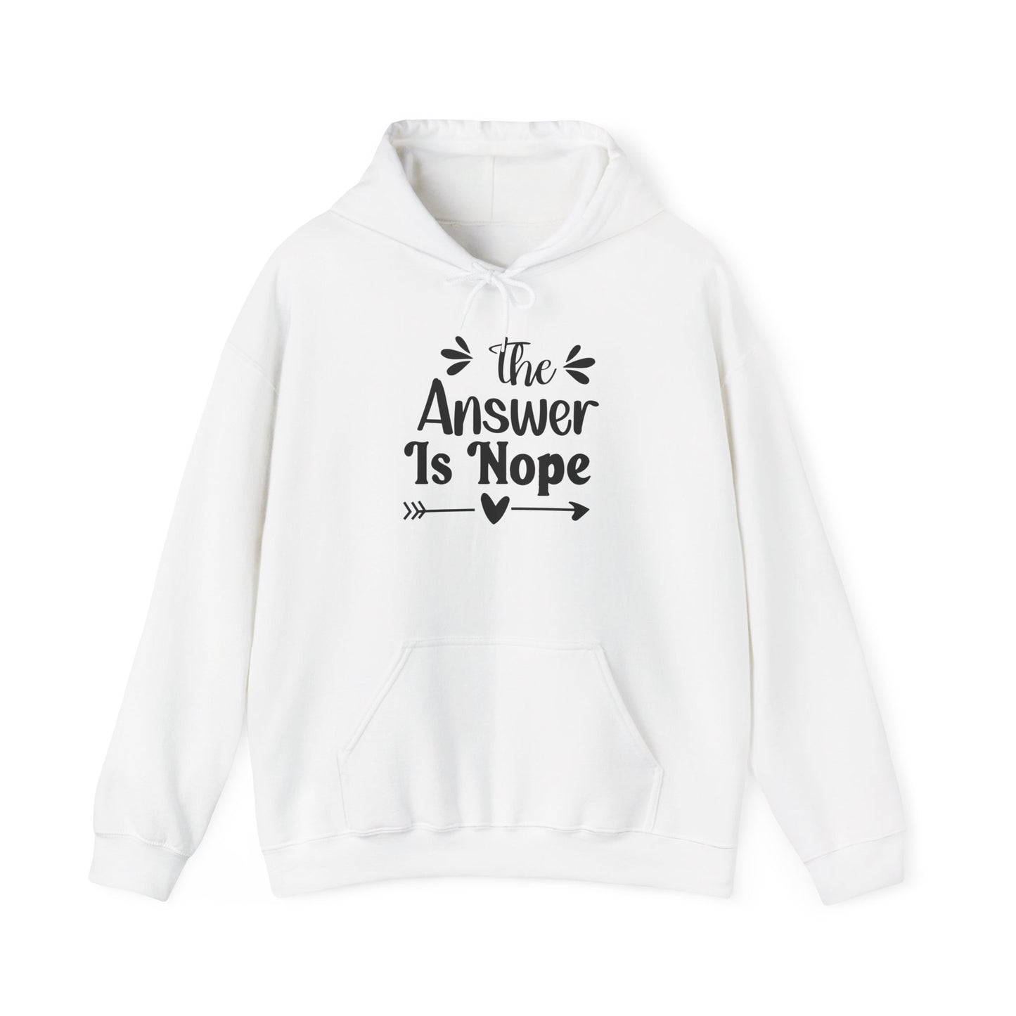 The Answer is Nope Heavy Blend™ Hooded Sweatshirt