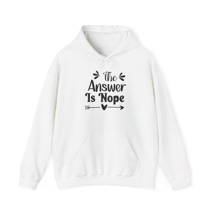 The Answer is Nope Heavy Blend™ Hooded Sweatshirt