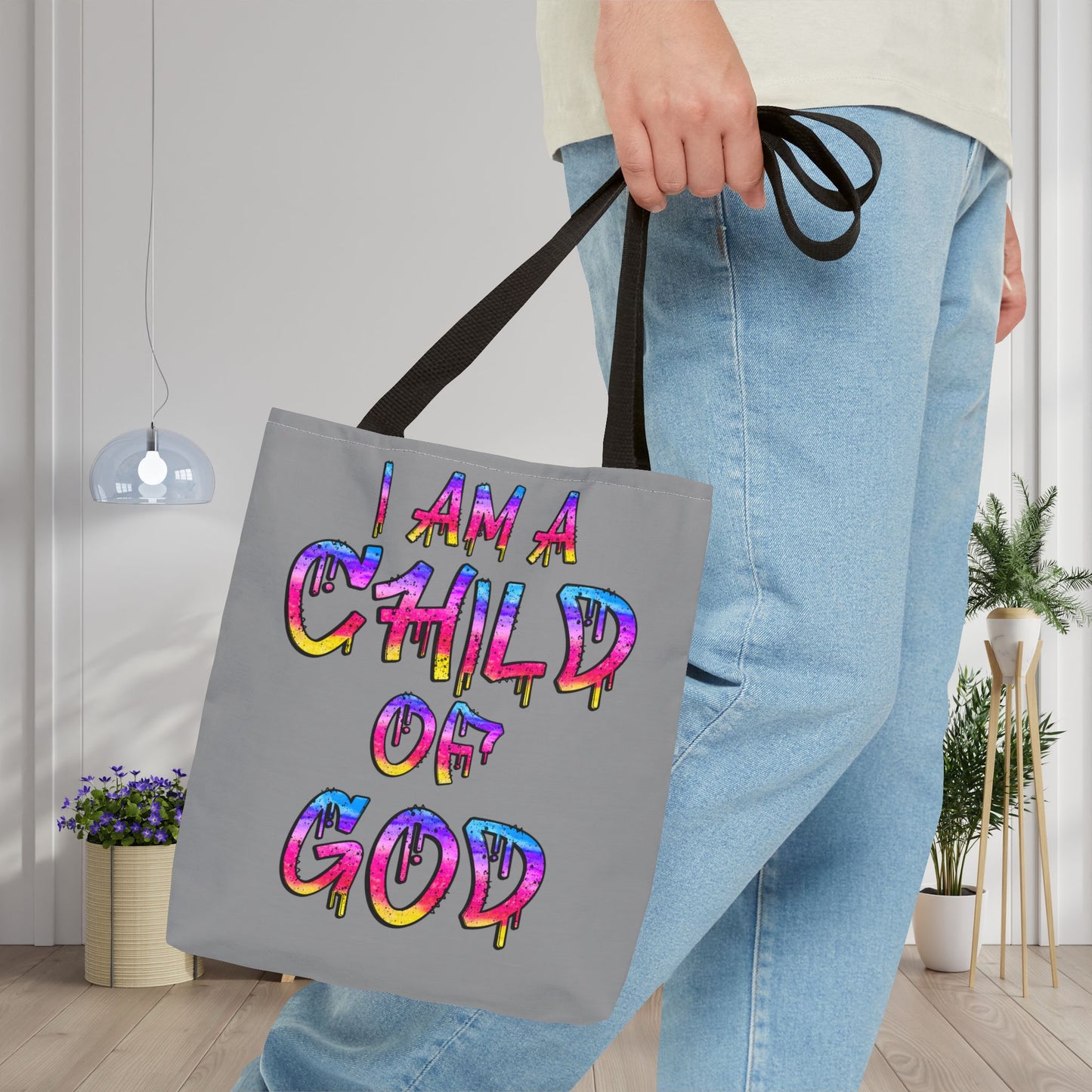 I Am A Child of God Canvas Tote Bag