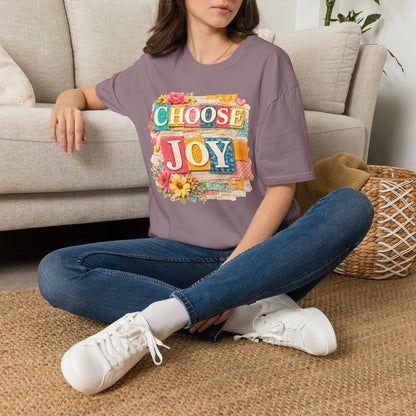 Choose Joy (Lace Collage) Adult T-shirt