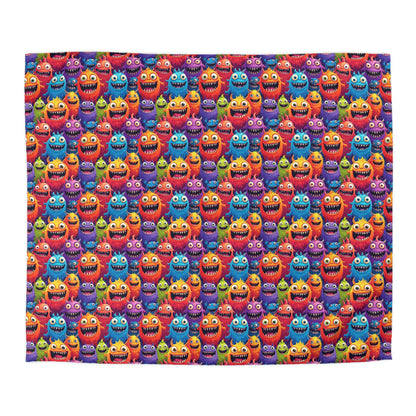 Happy Little Monsters Microfiber Duvet Cover