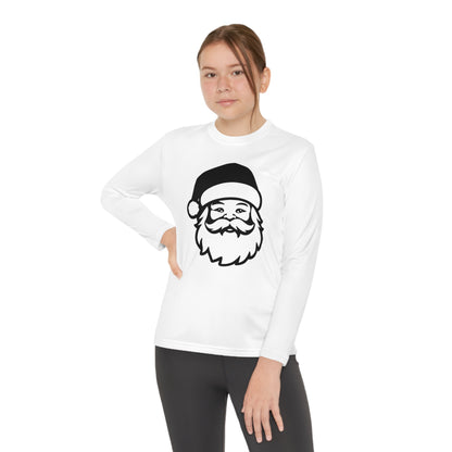 Santa Face Youth Long Sleeve Tee