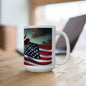 Stars, Stripes, & Moos Ceramic Mug, (11oz, 15oz)