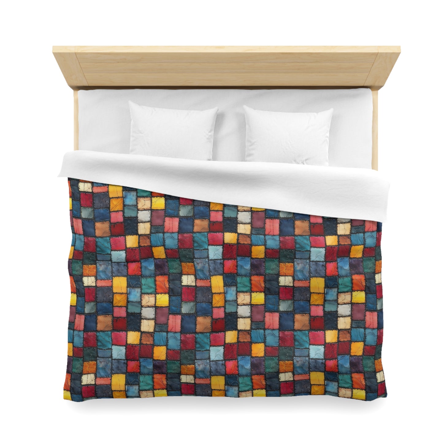Patch Pop Microfiber Duvet Cover