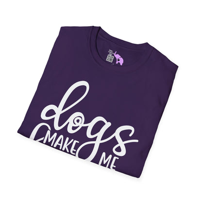 Dogs Make Me Happy You Not So Much Adult T-shirt