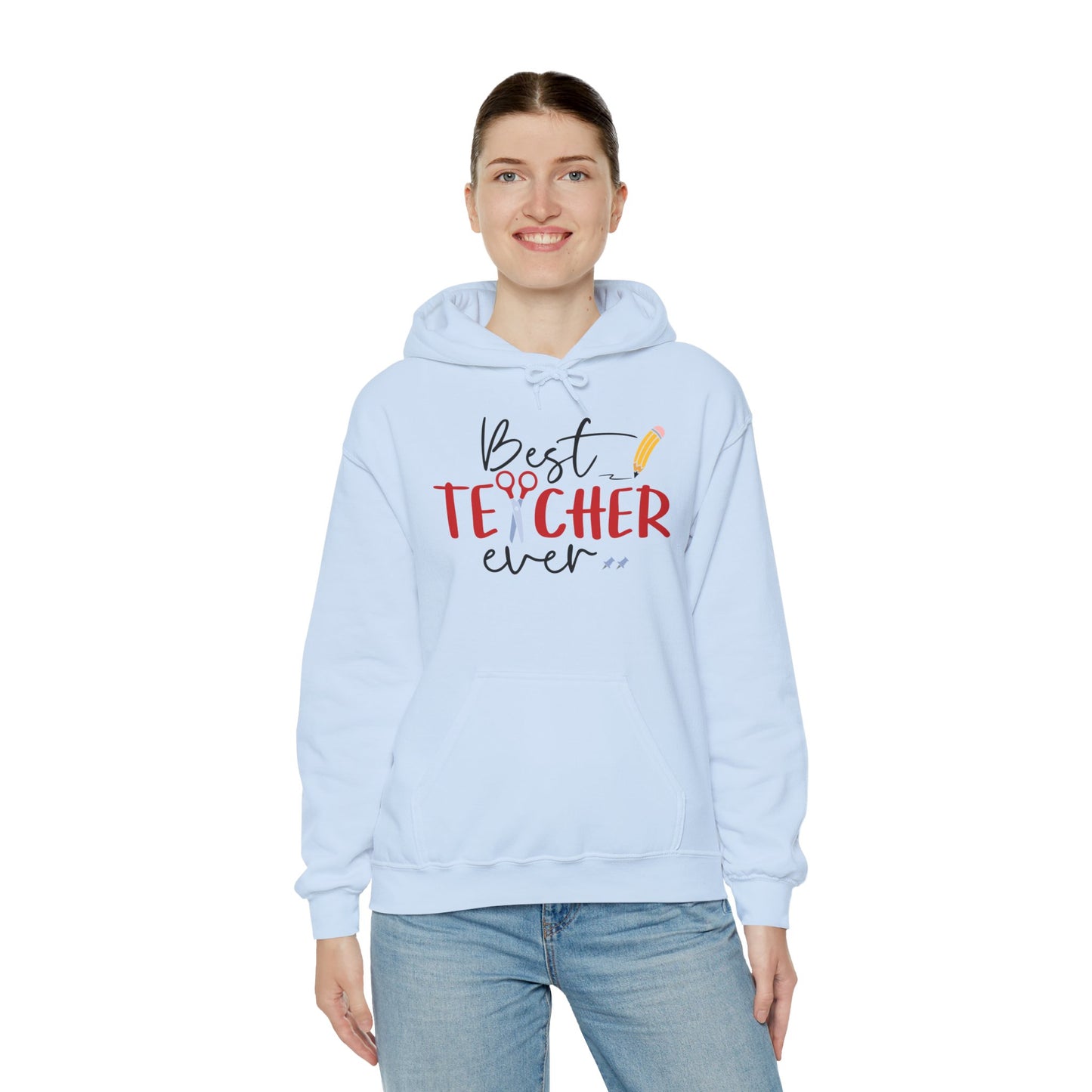 Best Teacher Ever Heavy Blend™ Hooded Sweatshirt