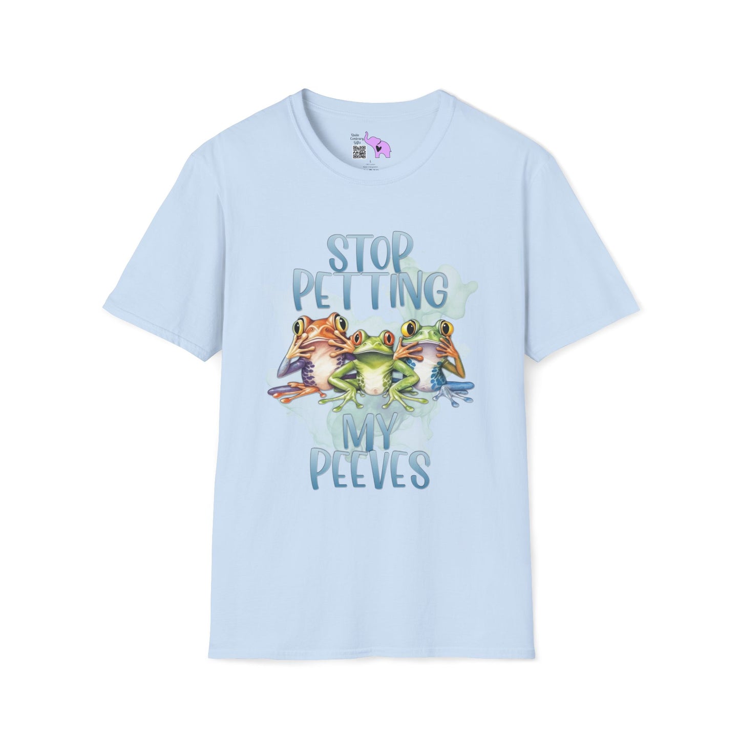 Stop Petting My Peeves (Frogs) Adult T-shirt