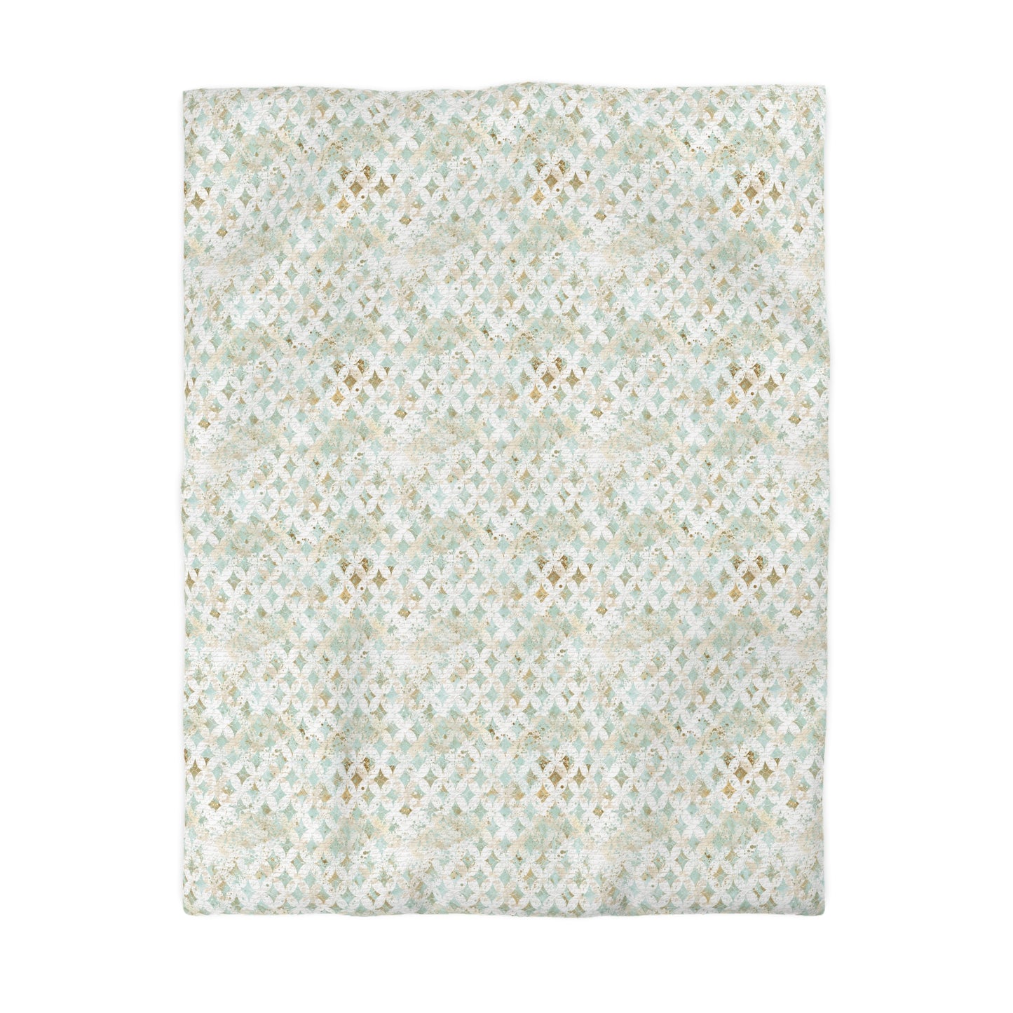 Faded Correspondence Microfiber Duvet Cover