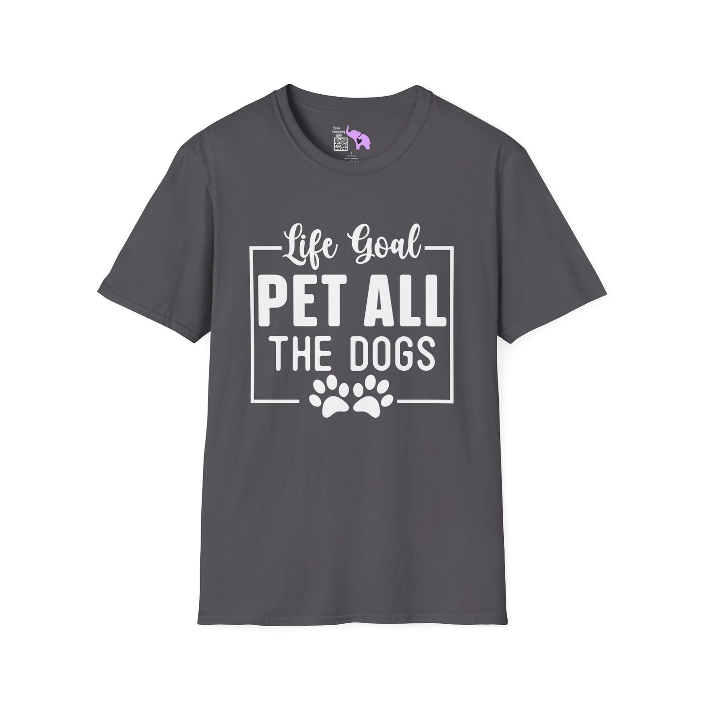 Life Goal Pet All The Dogs Adult T-shirt