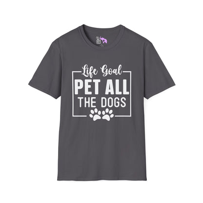 Life Goal Pet All The Dogs Adult T-shirt