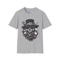 Creepy Skulls w/Top Hat Adult T-shirt