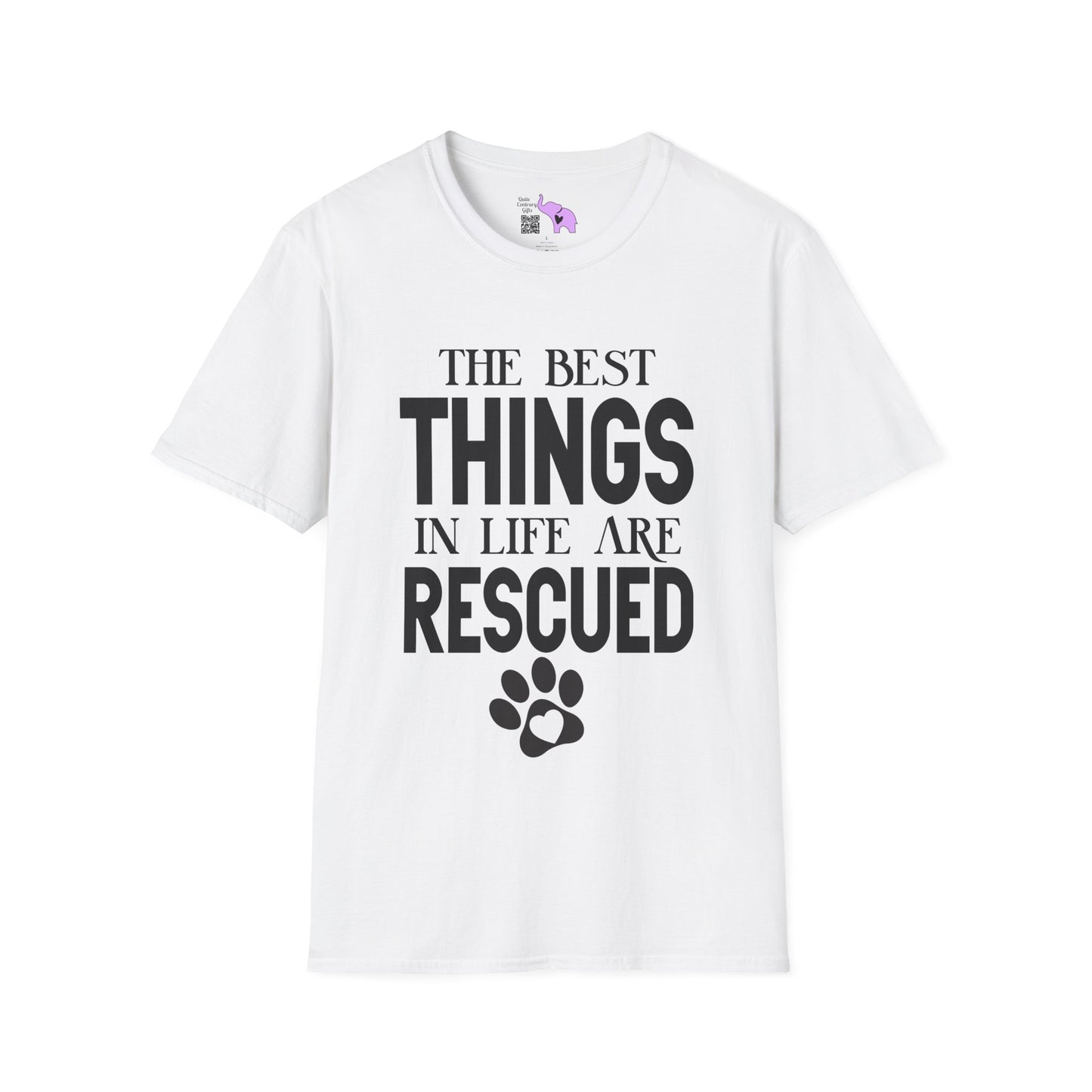 The Best Things In Life Are Rescued Adult T-shirt