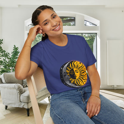 Sun Moon Stars Adult T-shirt