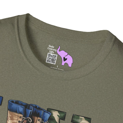 Love My Hero (Military Boots) Adult T-Shirt