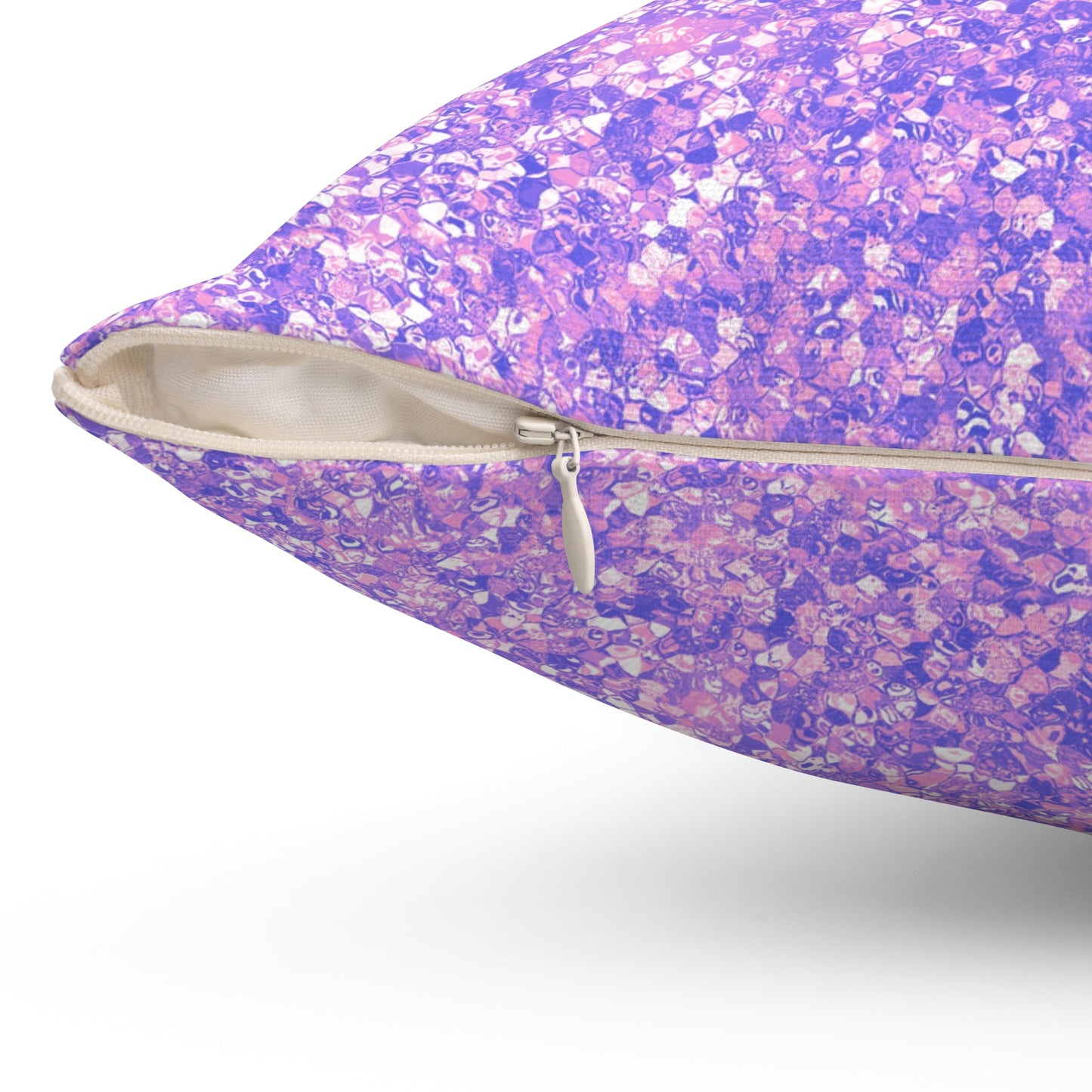Lavender Crystal Throw Pillow