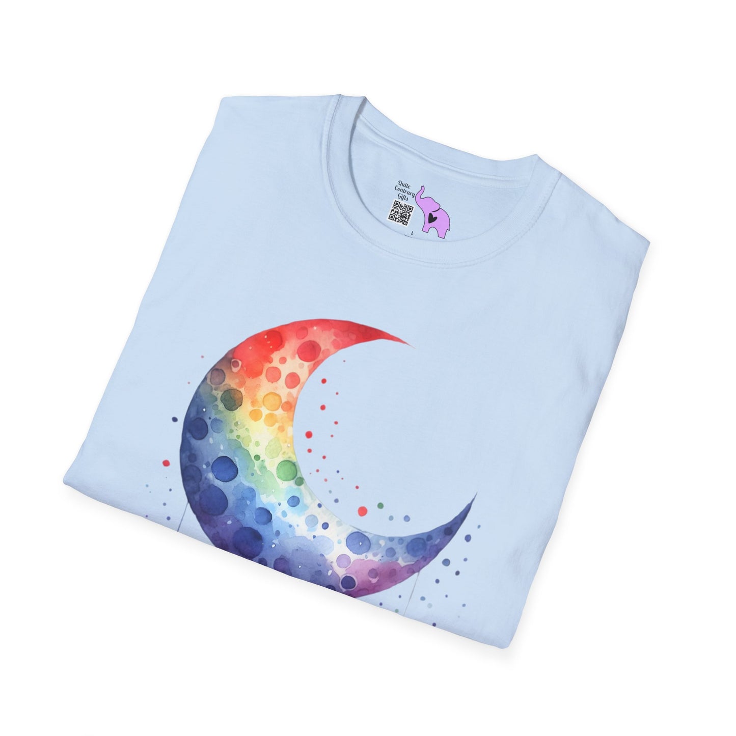 Colorfall Heart Moon Adult T-shirt