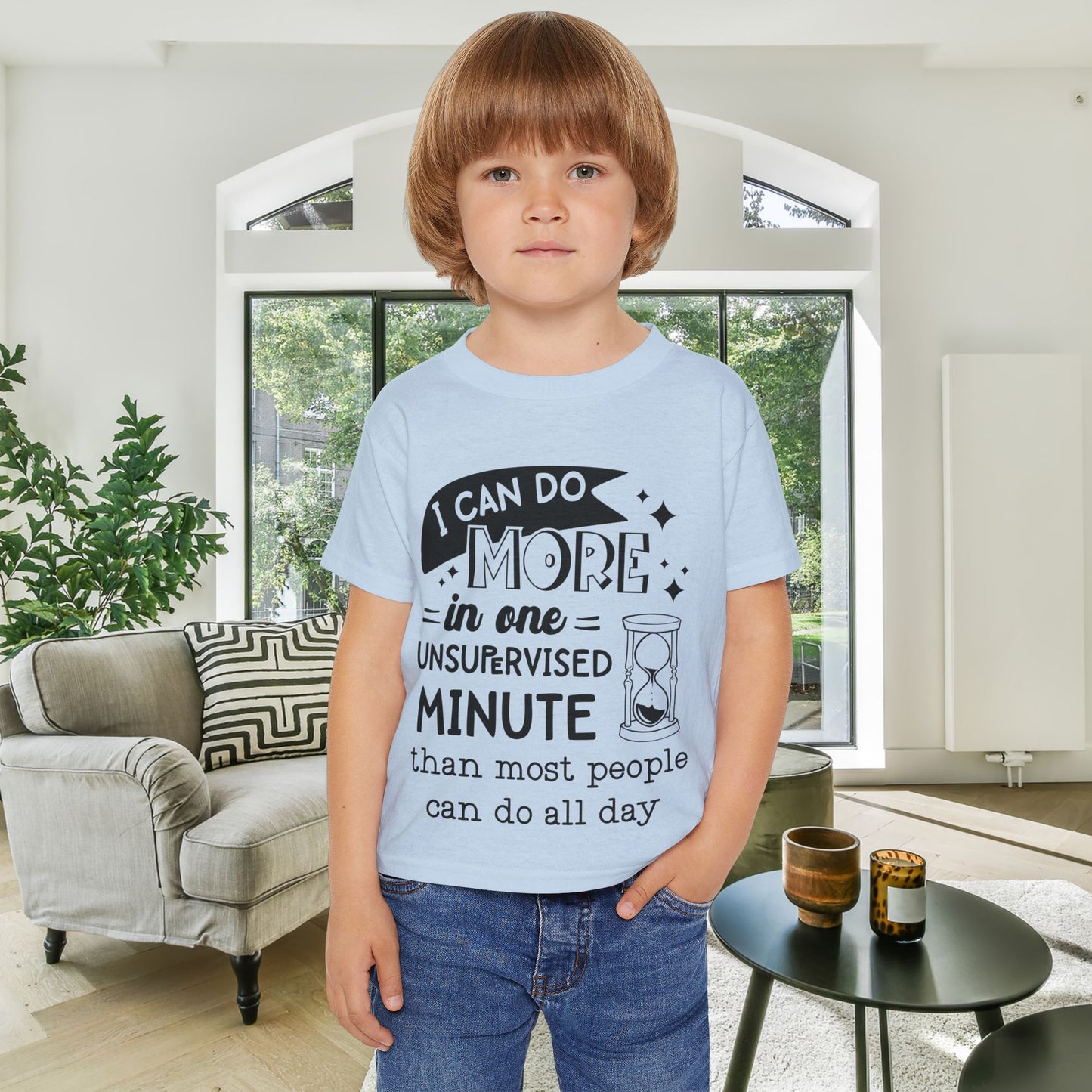I Can Do More In One Unsupervised Minute... Heavy Cotton™ Toddler T-shirt