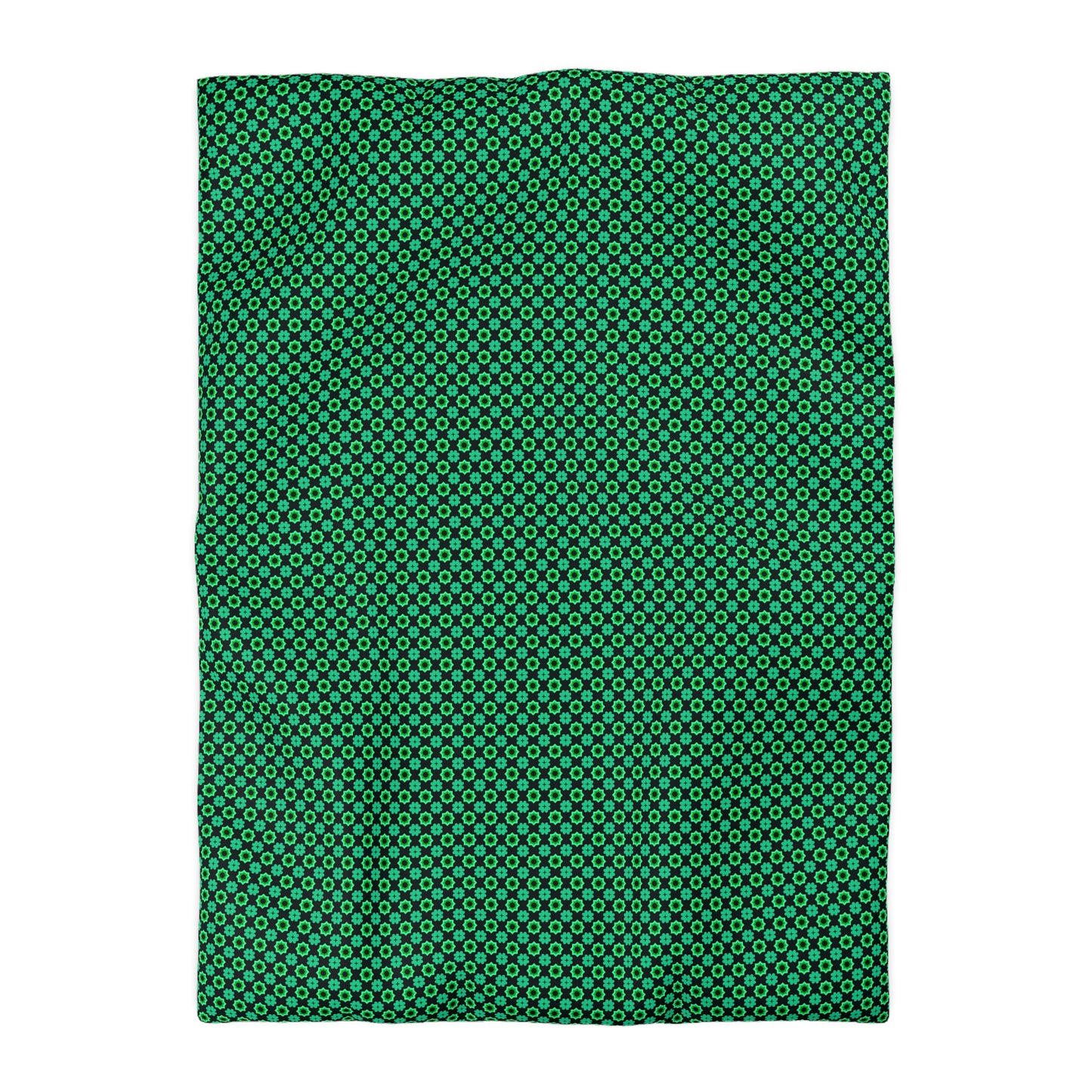 Clover Bloom Burst Microfiber Duvet Cover