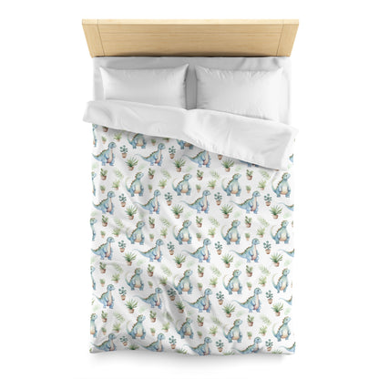 Adorable Dinosaurs Microfiber Duvet Cover