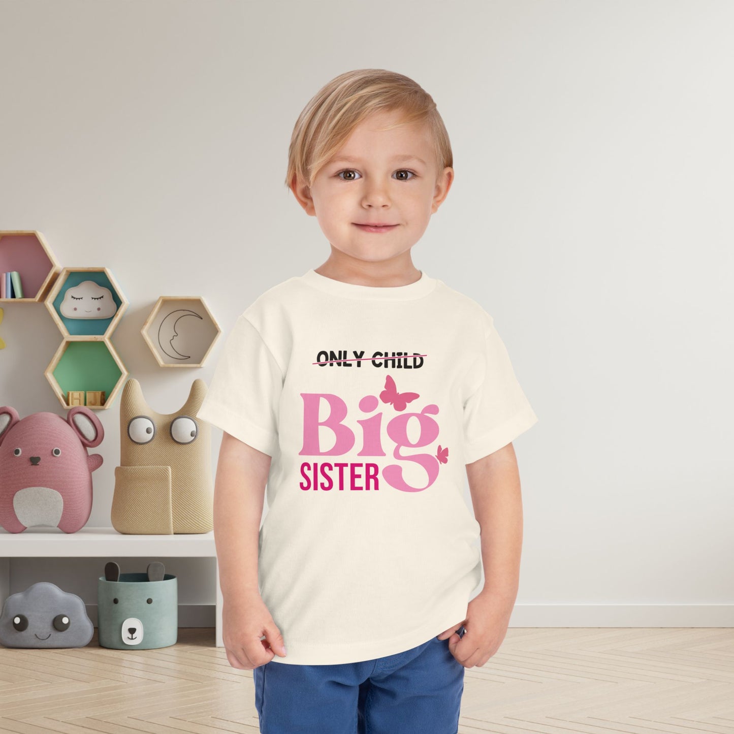 Promoted to Big Sister from Only Child Toddler Tee