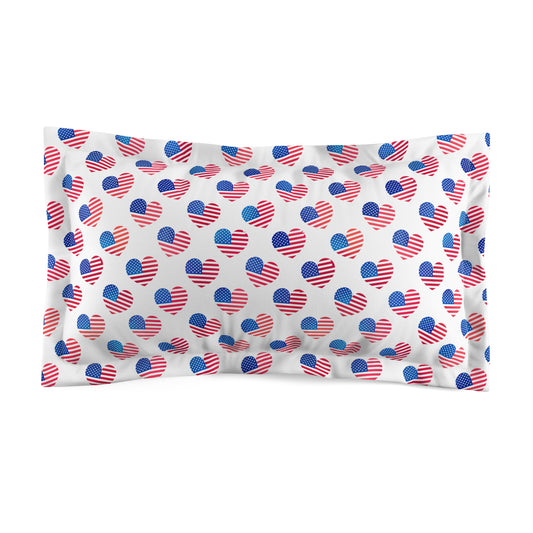 Hearts of Freedom Microfiber Pillow Sham