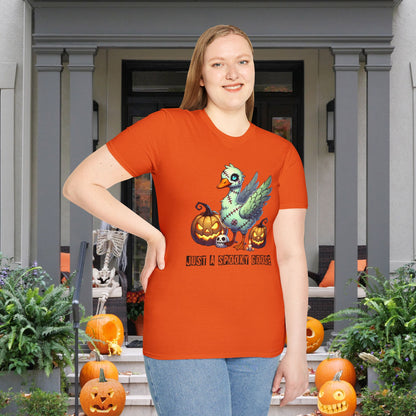 Just A Spooky Goose Adult T-shirt