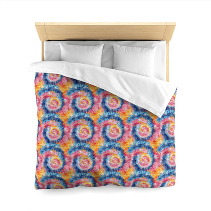Retro Vortex Microfiber Duvet Cover