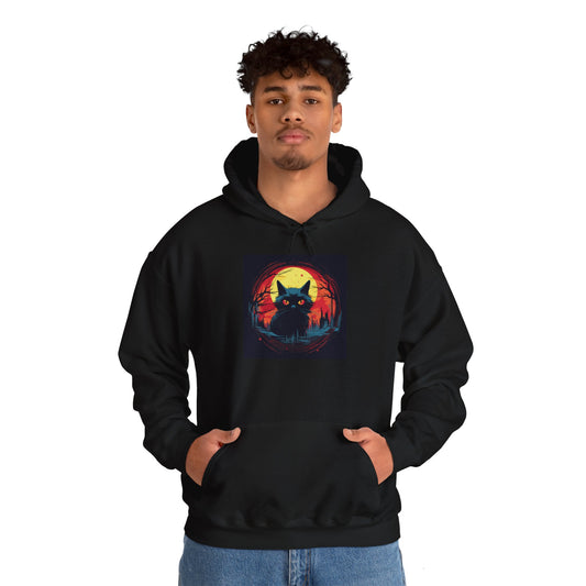 Creepy Black Cats 16 Heavy Blend™ Hooded Sweatshirt