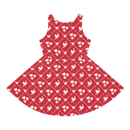 Sweetheart Trellis Girls' Sleeveless Sundress