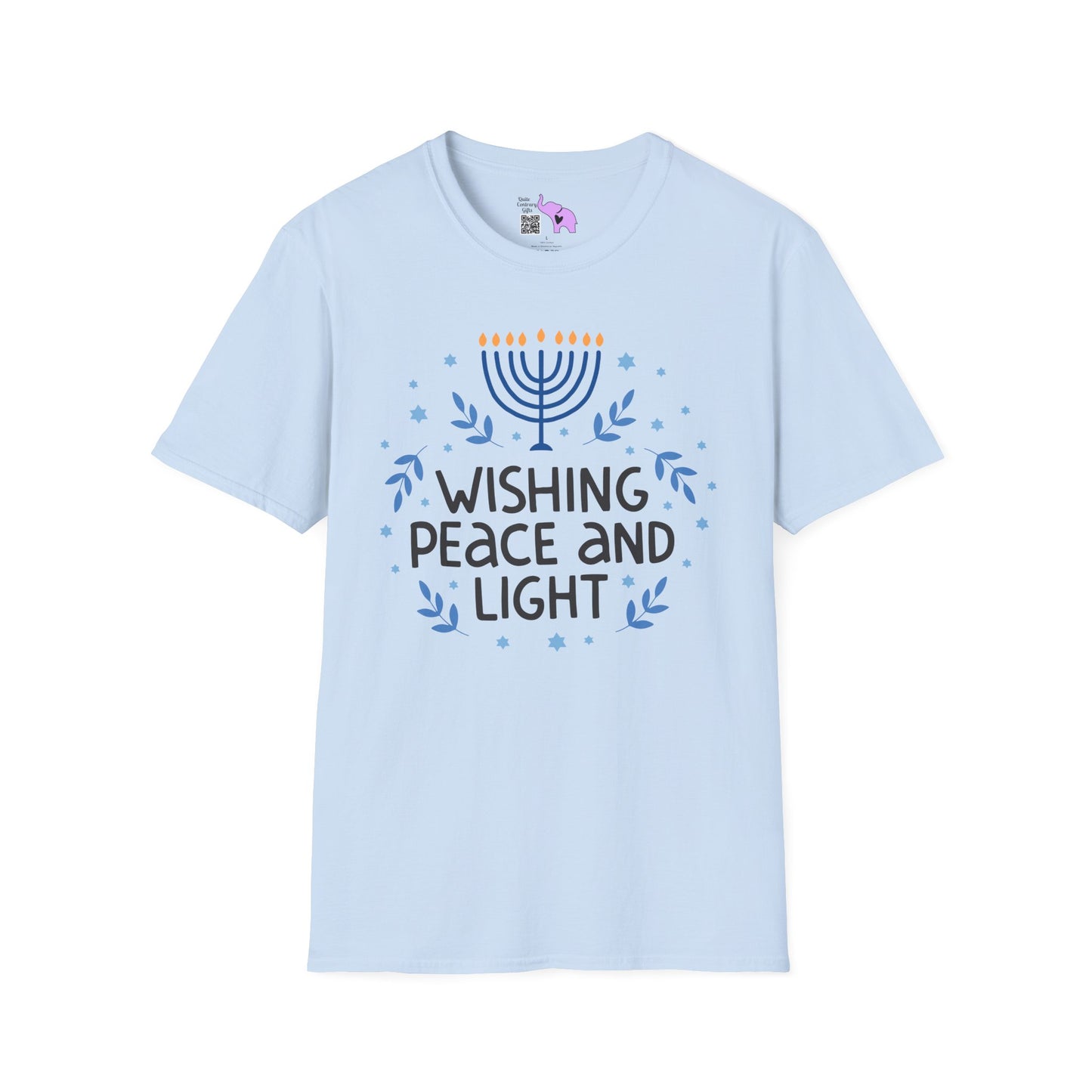 Hanukkah Wishing Peace & Light T-shirt