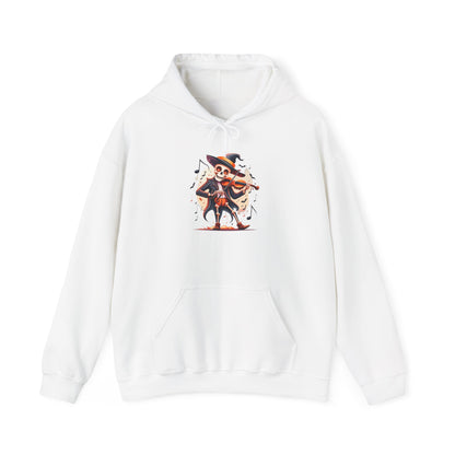 Skeleton Playing Violin Heavy Blend™ Hooded Sweatshirt