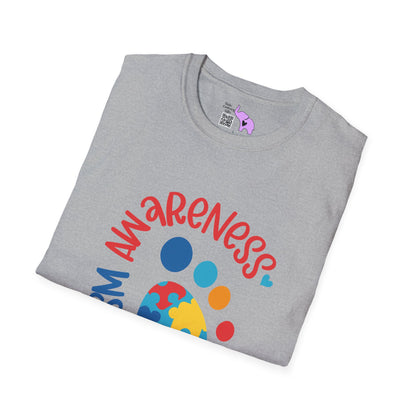 Autism Awarness (Footprint) Adult T-shirt