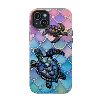 Sea Turtle Silhouette MagSafe® Compatible Tough Case for iPhone