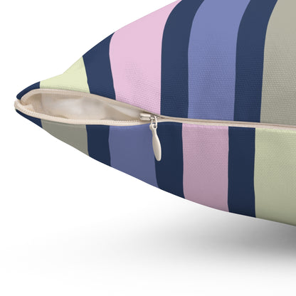 Earthy Stripes Throw Pillow