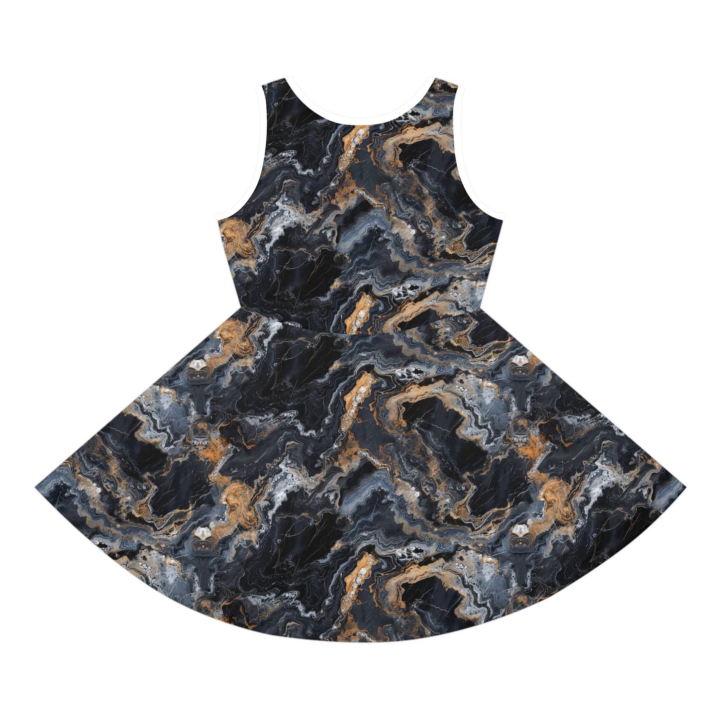 Moonspill Marble Girls' Sleeveless Sundress