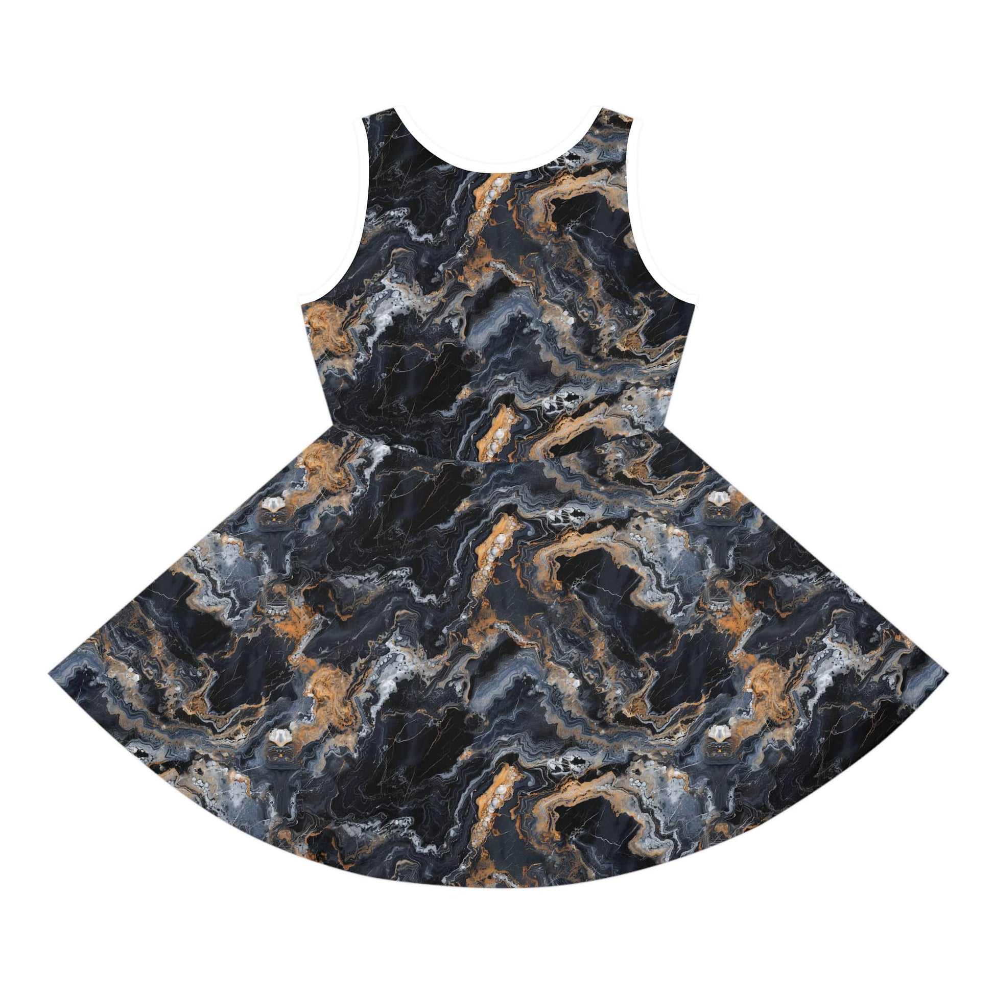 Moonspill Marble Girls' Sleeveless Sundress
