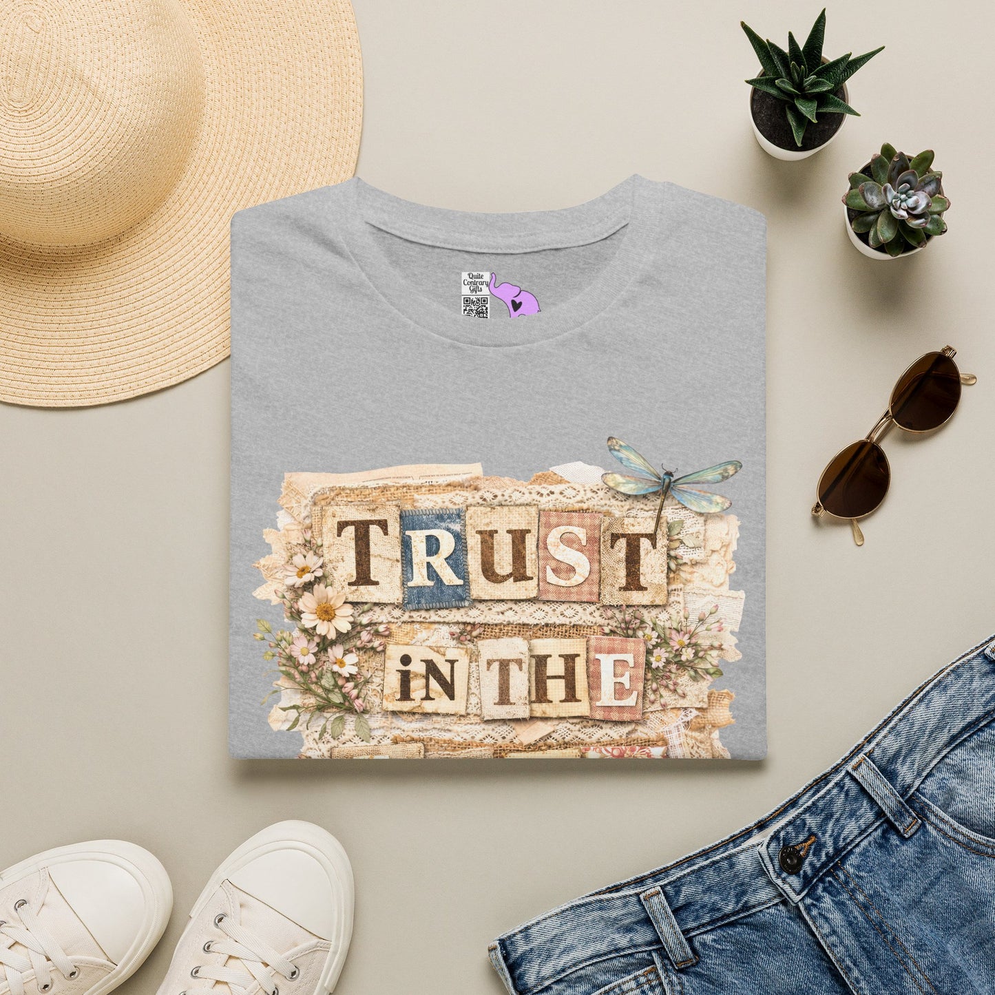 ""Trust In The Lord (Lace Collage) Adult T-shirt