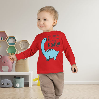 You Make My Heart Roar!! Toddler Long Sleeve Tee