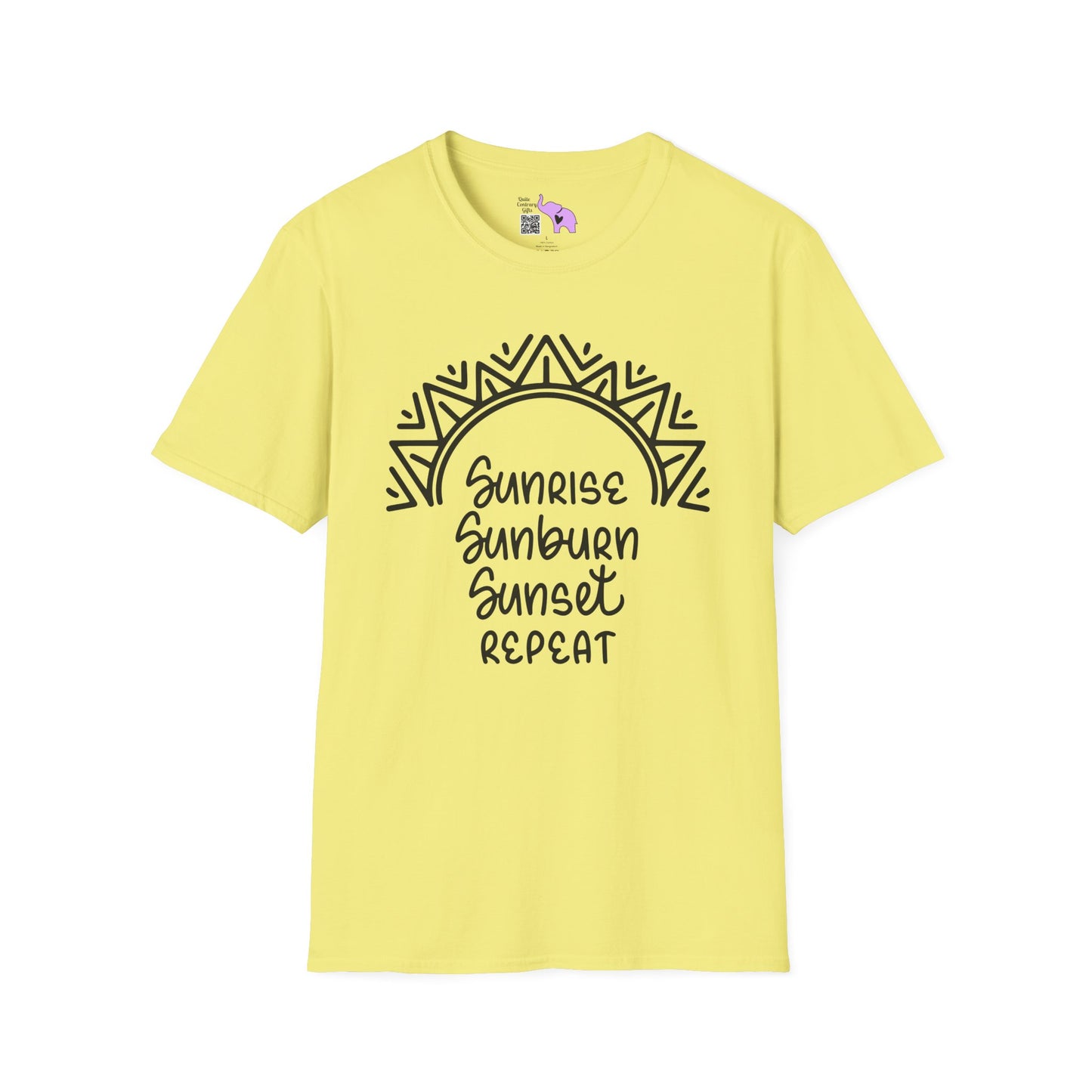 Sunrise Sunburn Sunset Repeat (2) Adult T-shirt